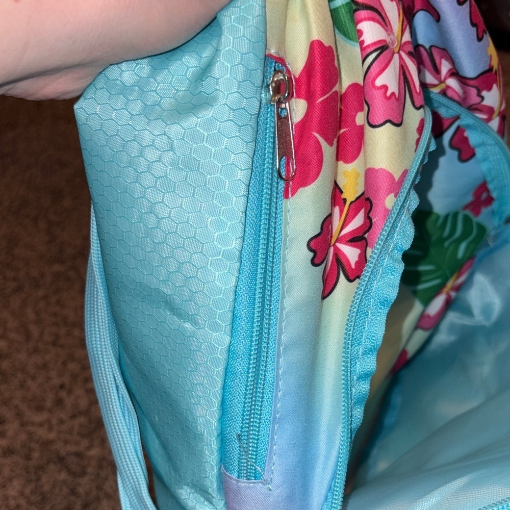 Disney Stitch Sparkly Floral Kids Drawstring Bag - Picture 5 of 6